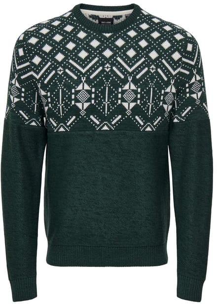 ONLY&SONS - ONSEZ REG 7 JAQ CREW KNIT - Heren - Gebreide truien