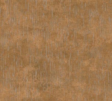 STRUCTUUR BEHANG | Metallic Onderbroken Streep - oranjebruin - A.S. Création Titanium 3