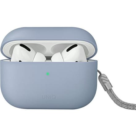 Uniq Lino Hybrid Liquid Silicone Case voor de Apple AirPods Pro 2 - Arctic Blue