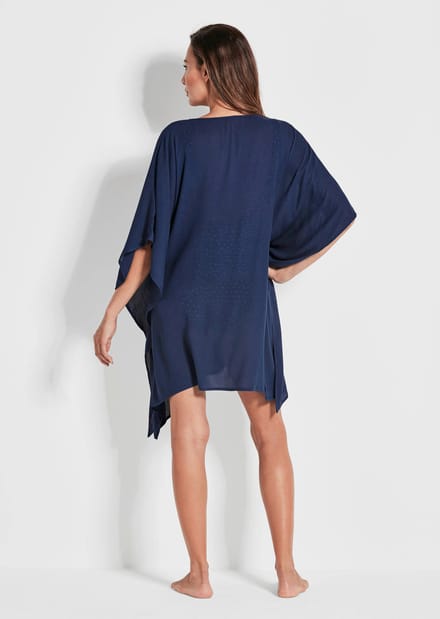 Kaftanblouse - donkerblauw - Gr. 3X van Goldner Fashion