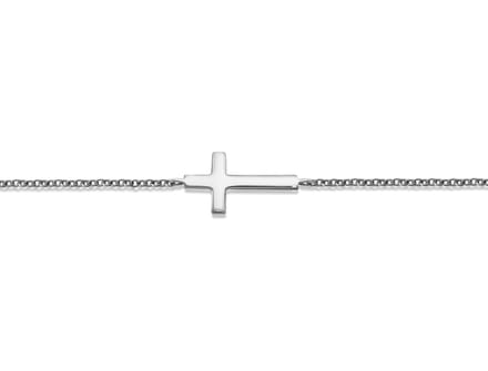 Armband met Kruisje Zilver XB011S 16-19cm