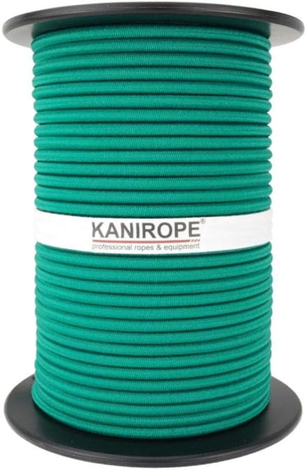 Rubberen Touw - Span Touw - Dekzeil Bevestigen - Slijtvast Polyethyleen - 100 Meter - Groen