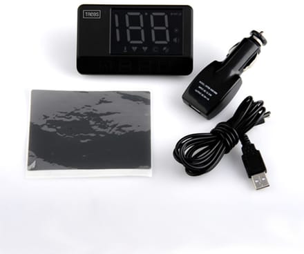 Trebs 99742 - Head up Display - Snelheidsmeter projectie op voorruit - 12V