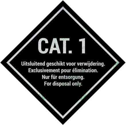 Categorie 1 bord | Sign Again materiaal | 25 x 25 cm
