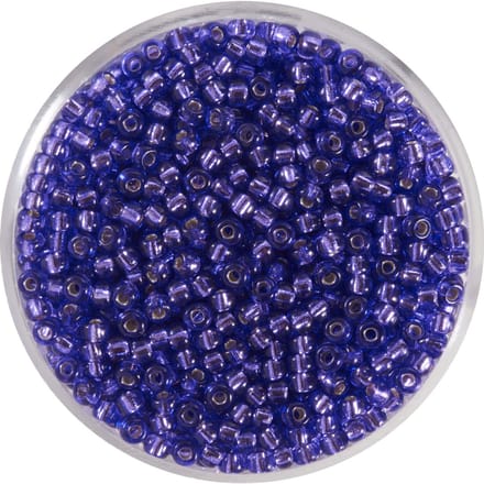 9660-874 Jap. Miyukirocailles - 2,2mm - silverlined dark lilac - 12 gram