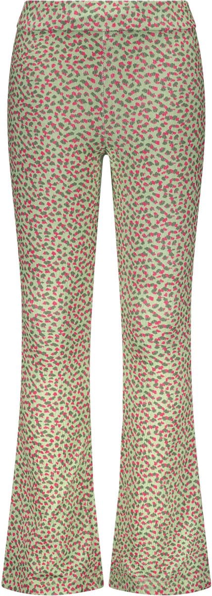 Like Flo F402-5620 Meisjes Broek - Soft green Dot - Maat 158