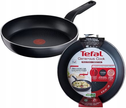 Tefal Generous Cook Koekenpan 28 cm - Titanium, Geschikt voor Inductie