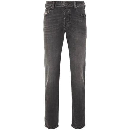 Diesel D-Yennox taps toelopende donkergrijze jeans
