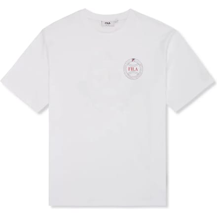Fila T-shirt Heren - Wit - Katoen - Maat XL
