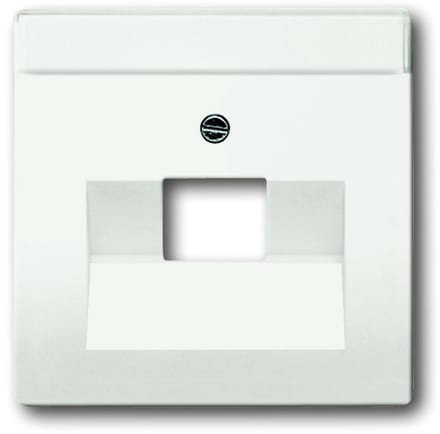 Busch Jaeger Future Linear afdekplaat 1xRJ45 / RJ11 MAT studiowit 1803-884