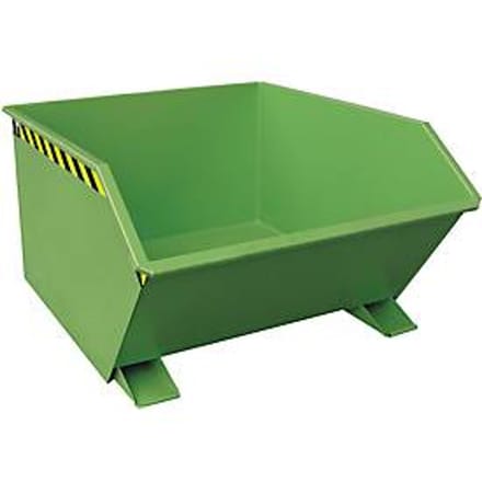 Kiepbak type GU, 1000 liter, groen