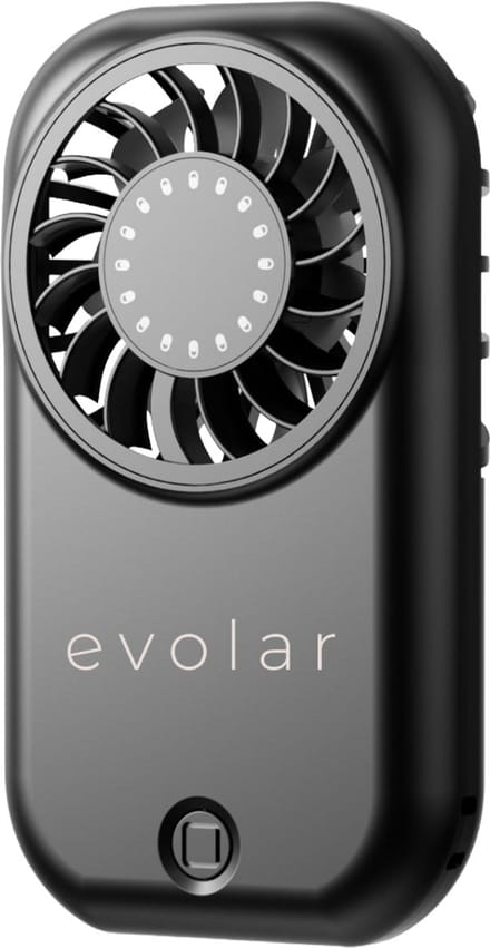Evolar Oplaadbare Handventilator 1200mAh - Zwart
