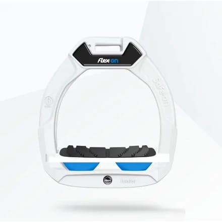 Veiligheidsstijgbeugels Rijhoek Grip Wit/Blauw Kind Flex-On Safe-On