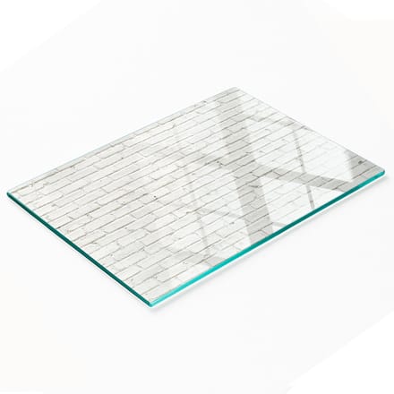Gehard multifunctioneel decoratief glazen paneel met baksteenmotief, 80x52 cm