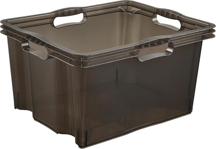 Bewaardoos 'Frans', 24 liter, kristalgrijs