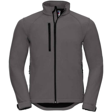Russell Effen Soft Shell Jas Heren (Titanium)