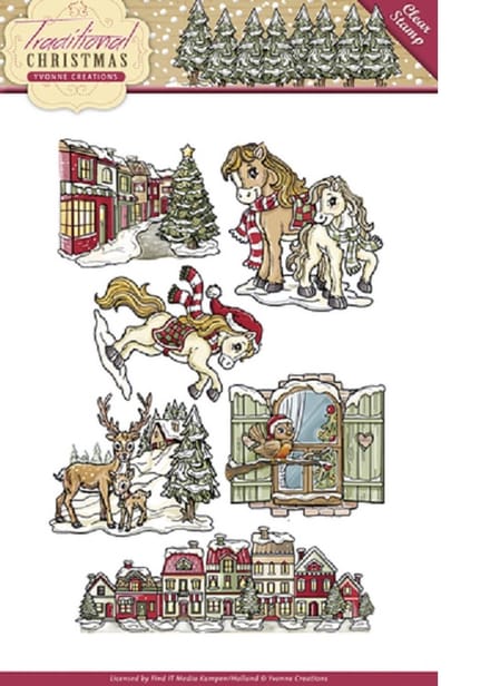 Yvonne Creations - Clearstamp - Traditional Christmas - YCCS10021