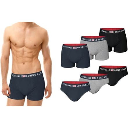 Set van 6 Lonsdale onderbroeken: Slips / S