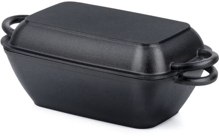 Vilde CAST LINE - Gietijzeren Braadpan 2in1 - 3,5L/1,5L - Met Grilldeksel