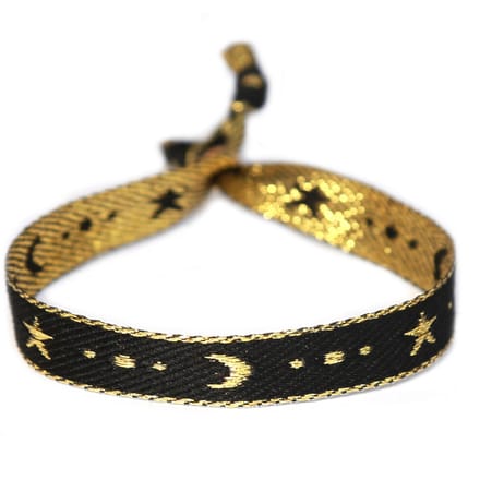 Geweven armbandje moon and stars