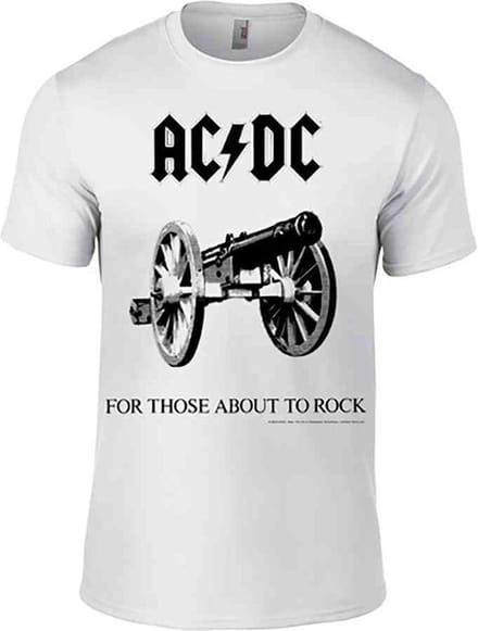 AC/DC Heren Tshirt -M- For Those About To Rock Wit