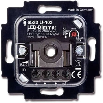 ABB 2CKA006512A0334 Draaidimmer Geschikt voor lampen: LED-lamp Zwart