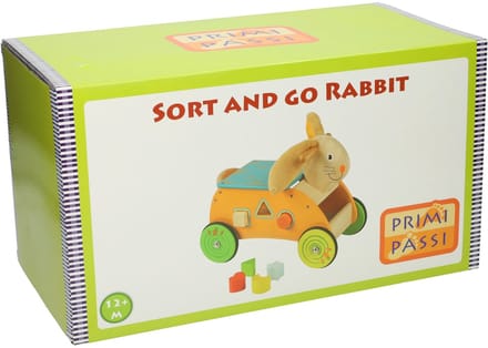 Primi Passi - Wooden Shape and Walker Rabbit