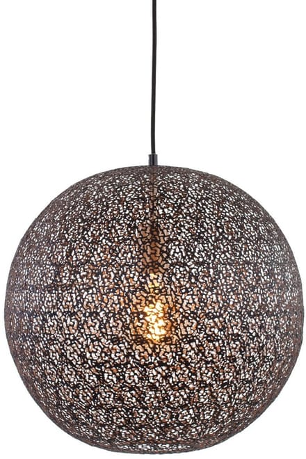 Hanglamp | 40 cm | Oronero lampen | E27 | zwart goud | metaal | modern sfeervol
