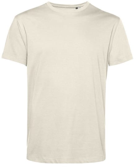 B&C Heren Organisch E150 T-Shirt (Gebroken wit)