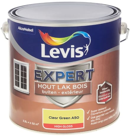 Levis - Expert Hout Lak Buiten High Gloss Mix - Clear Green A50 - Mengverf - 2,5 L