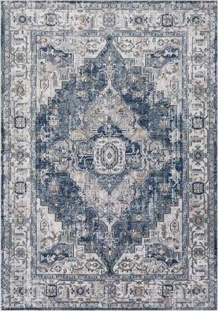 SURYA - DALILA Vintage Oosters Antraciet Tapijt