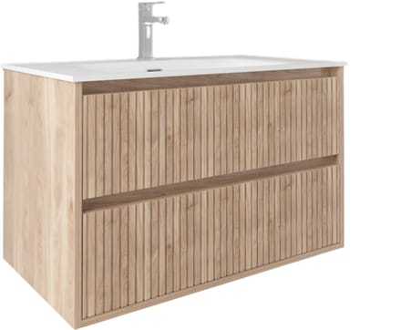 LINEA UNO - Laro 60 - Licht eiken - Badmeubel - - 301717