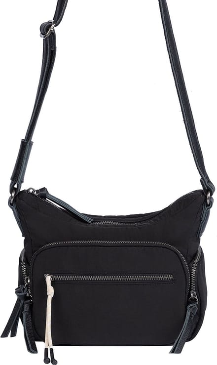 FREDsBRUDER Schoudertas Friends For Life Crossbag Multipockets Black Zwart