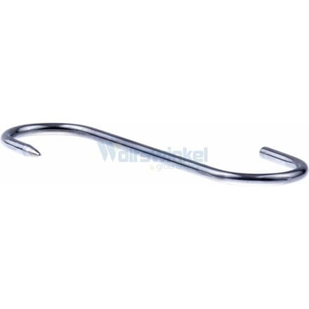 10x RVS S-haken - 90kg Draagkracht - 18cm