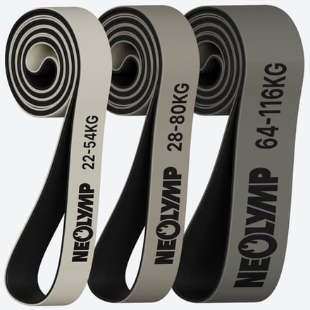 NEOLYMP Resistance Bands Set – 3 Weerstandsniveaus - Weerstandsbanden voor de training