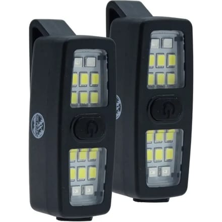 Six Peaks LED Clip-On lampjes zwart set van 2 - Veiligheid verlichting.