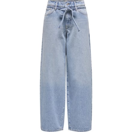 ONLY - ONLGIANNA RHINEST MW STRAIGHT REA DNM - Dames - Jeans