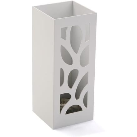 Porte-parapluie - VERSA - Wengue - Bois MDF - 48x22x22 cm - Blanc blanc