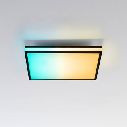 JUST LIGHT. GmbH LED plafondlamp Mario, CTT, RGB, 45x45cm, zwart