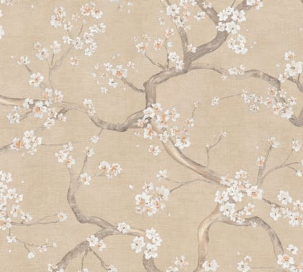 KERSENBLOESEM BEHANG | Floraal - Beige Crème - A.S. Création Metropolitan Stories Hot Spots