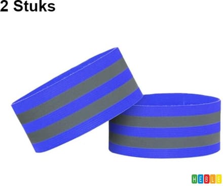 *** 2x Reflecterende Sport Armband - Hardlopen - Veiligheid - Sport - Zichtbaar - van Heble® ***