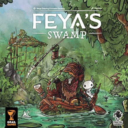 Asmodee bordspel Feya's Swamp strategisch spel voor 2-4 spelers.
