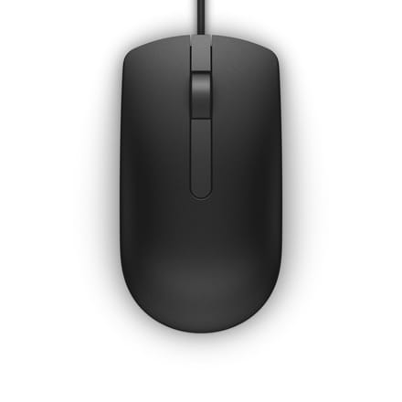 DELL MS116 muis Ambidextrous USB Type-A Optisch 1000 DPI