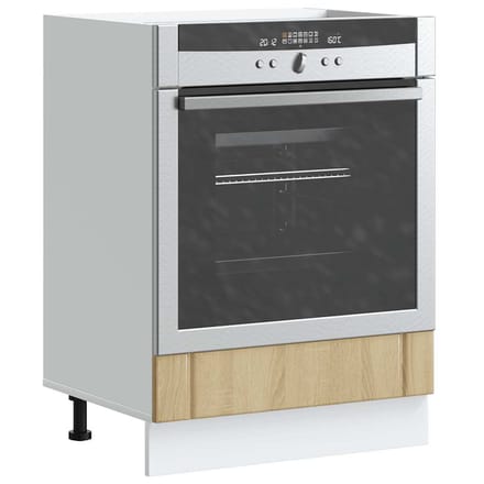 vidaXL - Ovenkast - Lucca - bewerkt - hout - sonoma - eikenkleurig