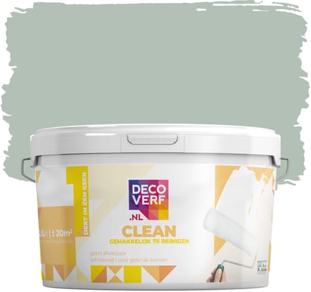 Decoverf clean muurverf saliegroen, 2.5L