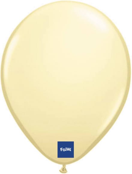 Ivoor wit metallic ballonnen - 10 stuks