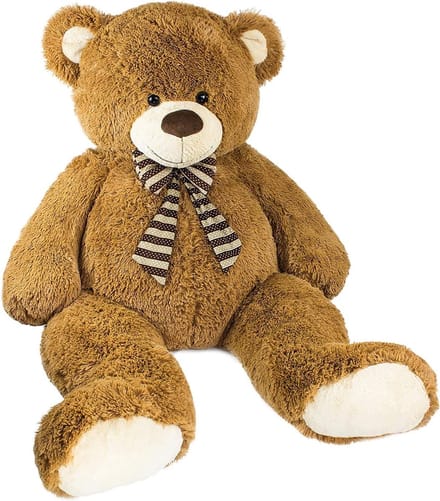 BRUBAKER XXL Teddybeer 150 cm Groot - Bruin - Knuffel Pluche - Knuffelbeer - Cadeau