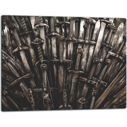 TMK ArtDeko - Glazen Snijplank - 52x40 cm - Zwart