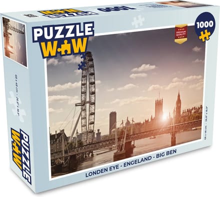 Puzzel Londen eye - Engeland - Big Ben - Legpuzzel - Puzzel 1000 stukjes volwassenen