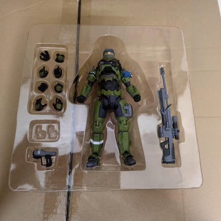 Geleedbare Master Chief PVC Actiefiguur Verzamelmodel Speelgoed 18cm with box